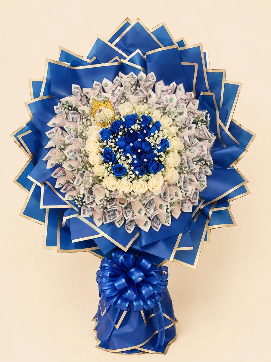 Arreglo floral premium de Lirio de Oro